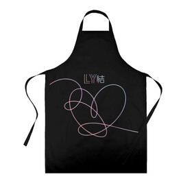 Фартук 3D с принтом BTS LOVE YOURSELF | БТС в Ухте, 100% полиэстер | общий размер — 65 х 85 см, ширина нагрудника — 26 см, горловина — 53 см, длина завязок — 54 см, общий обхват в поясе — 173 см. Принт на завязках и на горловине наносится с двух сторон, на основной части фартука — только с внешней стороны | bangtan boys | bt21 | bts | bts army | bts stickers | j hope | jimin | jin | jungkook | k pop | rap monster | rapmon | suga | v | бтс | корея | стикеры bts