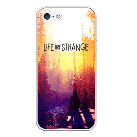 Чехол для iPhone 5/5S матовый Life is Strange: в Ухте, Силикон | Область печати: задняя сторона чехла, без боковых панелей | caulfield | chloe price | game | kate marsh | life | life is strange | life is strange: before the storm | max | strange | две луны | игры | кейт марш | колфилд | макс | подростки | студенты