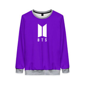 Женский свитшот 3D с принтом BTS PURPLE в Ухте, 100% полиэстер с мягким внутренним слоем | круглый вырез горловины, мягкая резинка на манжетах и поясе, свободная посадка по фигуре | bangtan boys | bt21 | bts | bts army | bts stickers | j hope | jimin | jin | jungkook | k pop | purple | rap monster | rapmon | suga | v | бтс | корея | пурпурный | стикеры bts | фиолетовый