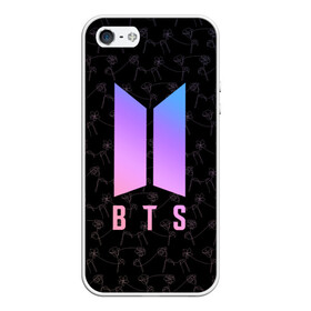 Чехол для iPhone 5/5S матовый BTS LY: в Ухте, Силикон | Область печати: задняя сторона чехла, без боковых панелей | bangtan boys | bt21 | bts | bts army | bts stickers | j hope | jimin | jin | jungkook | k pop | rap monster | rapmon | suga | v | бтс | корея | стикеры bts