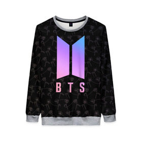 Женский свитшот 3D с принтом BTS LY в Ухте, 100% полиэстер с мягким внутренним слоем | круглый вырез горловины, мягкая резинка на манжетах и поясе, свободная посадка по фигуре | bangtan boys | bt21 | bts | bts army | bts stickers | j hope | jimin | jin | jungkook | k pop | rap monster | rapmon | suga | v | бтс | корея | стикеры bts