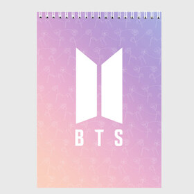 Скетчбук с принтом BTS LY в Ухте, 100% бумага
 | 48 листов, плотность листов — 100 г/м2, плотность картонной обложки — 250 г/м2. Листы скреплены сверху удобной пружинной спиралью | bangtan boys | bt21 | bts | bts army | bts stickers | j hope | jimin | jin | jungkook | k pop | rap monster | rapmon | suga | v | бтс | корея | стикеры bts