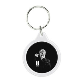 Брелок круглый с принтом BTS RAP MONSTER в Ухте, пластик и полированная сталь | круглая форма, металлическое крепление в виде кольца | bangtan boys | bt21 | bts | bts army | bts stickers | j hope | jimin | jin | jungkook | k pop | rap monster | rapmon | suga | v | бтс | корея | стикеры bts