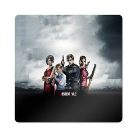 Магнит виниловый Квадрат Resident Evil 2: в Ухте, полимерный материал с магнитным слоем | размер 9*9 см, закругленные углы | 2 | biohazard | claire | evil | horror | raccoon | resident | survival | t virus | t вирус | выживание | зла | кеннеди | клэр | леон | обитель | раккун | редфилд | скотт | ужас