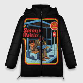Женская зимняя куртка 3D с принтом Satan Waitin в Ухте, верх — 100% полиэстер; подкладка — 100% полиэстер; утеплитель — 100% полиэстер | длина ниже бедра, силуэт Оверсайз. Есть воротник-стойка, отстегивающийся капюшон и ветрозащитная планка. 

Боковые карманы с листочкой на кнопках и внутренний карман на молнии | 80 е | 80s | 90 е | 90s | oldschool | retro | retrowave | stranger thing | vintage | винтаж | олдскул | ретро | ретровейв | странные дела