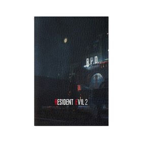 Обложка для паспорта матовая кожа с принтом RESIDENT EVIL 2 в Ухте, натуральная матовая кожа | размер 19,3 х 13,7 см; прозрачные пластиковые крепления | 