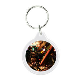 Брелок круглый с принтом RESIDENT EVIL 5 в Ухте, пластик и полированная сталь | круглая форма, металлическое крепление в виде кольца | Тематика изображения на принте: biohazard | biohazard 7 | crocodile | fang | game | hand | monster | new umbrella | resident evil | resident evil 7 | umbrella | umbrella corp | umbrella corporation | zombie