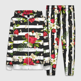 Женский костюм 3D Розы и орхидеи: в Ухте,  |  | flowers | orchi | roses | белый | букеты | графика | зелёный | искусство | картинка | красивый | красный | крутой | листья | мода | модный | молодёжная | орнамент | орхидеи | полосы | рисунок | розы | рукоделие