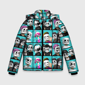 Зимняя куртка для мальчиков 3D с принтом Marshmello в Ухте, ткань верха — 100% полиэстер; подклад — 100% полиэстер, утеплитель — 100% полиэстер | длина ниже бедра, удлиненная спинка, воротник стойка и отстегивающийся капюшон. Есть боковые карманы с листочкой на кнопках, утяжки по низу изделия и внутренний карман на молнии. 

Предусмотрены светоотражающий принт на спинке, радужный светоотражающий элемент на пуллере молнии и на резинке для утяжки | christopher | comstock | dj | dotcom | friends | marshmallow | marshmello | usa | диджей | друзья | комсток | крис | маршмэллоу | продюсер | сша