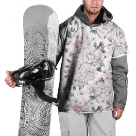 Накидка на куртку 3D с принтом Белые розы в Ухте, 100% полиэстер |  | bouquets | color | gray | leave | lowers | ornament | patterns | pink | roses | букеты | графика | искусство | картинка | красивый | крутой | листья | мода | модный | молодёжная | орнамент | рисунок | розовые | розы | рукоделие | серый