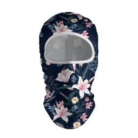 Балаклава 3D Полевые цветы: в Ухте, 100% полиэстер, ткань с особыми свойствами — Activecool | плотность 150–180 г/м2; хорошо тянется, но при этом сохраняет форму. Закрывает шею, вокруг отверстия для глаз кайма. Единый размер |