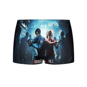 Мужские трусы 3D с принтом RESIDENT EVIL2 в Ухте, 50% хлопок, 50% полиэстер | классическая посадка, на поясе мягкая тканевая резинка | Тематика изображения на принте: biohazard | biohazard 7 | crocodile | fang | game | hand | monster | new umbrella | resident evil | resident evil 7 | umbrella | umbrella corp | umbrella corporation | zombie