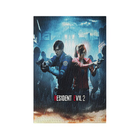 Обложка для паспорта матовая кожа с принтом RESIDENT EVIL2 в Ухте, натуральная матовая кожа | размер 19,3 х 13,7 см; прозрачные пластиковые крепления | biohazard | biohazard 7 | crocodile | fang | game | hand | monster | new umbrella | resident evil | resident evil 7 | umbrella | umbrella corp | umbrella corporation | zombie