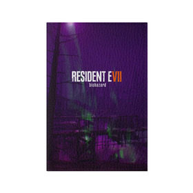 Обложка для паспорта матовая кожа с принтом Resident evil 7 в Ухте, натуральная матовая кожа | размер 19,3 х 13,7 см; прозрачные пластиковые крепления | 