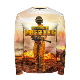 Мужской лонгслив 3D с принтом PUBG в Ухте, 100% полиэстер | длинные рукава, круглый вырез горловины, полуприлегающий силуэт | 2019 | battle royale | battlegrounds | chicken | cs:go | csgo | dinner | dota | dota2 | playerunknown’s | pubg | winner | боевик | война | игры | известные | королевская битва | ксго | оружие | пабг | шутеры