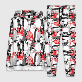 Женский костюм 3D Пингвины: в Ухте,  |  | аниме | антарктида | графика | греются | зима | искусство | картинка | красивый | крутой | м | мода | модный | молодёжная | новый год | орнамент | пингвины | полоски | праздник | птицы | рисунок