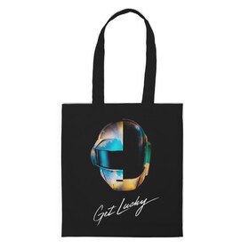 Шоппер 3D с принтом Daft Punk в Ухте, 100% полиэстер | Плотность: 200 г/м2; Размер: 34×35 см; Высота лямок: 30 см | daft punk | electronic | house | human | music | robot | дафт панк | музыка | синти поп | хаус | электроника