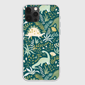 Чехол для iPhone 12 Pro Max с принтом Динозавры в Ухте, Силикон |  | ancient | animals | ar | branches | creativity | dinosaurs | flowers | green | plants | ветки | графика | динозавры | древние | животные | зелёные | искусство | картинка | красивый | крутой | мода | модный | молодёжная | растения