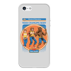 Чехол для iPhone 5/5S матовый с принтом Lycanthropy в Ухте, Силикон | Область печати: задняя сторона чехла, без боковых панелей | 80 е | 80s | 90 е | 90s | oldschool | retro | retrowave | stranger thing | vintage | винтаж | олдскул | ретро | ретровейв | странные дела