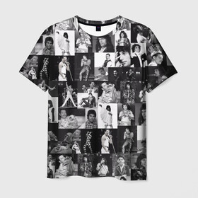 Мужская футболка 3D с принтом QUEEN в Ухте, 100% полиэфир | прямой крой, круглый вырез горловины, длина до линии бедер | queen | брайан мэи | британская | группа | джон дикон | королева | роджер тейлор | рок | фредди меркьюри