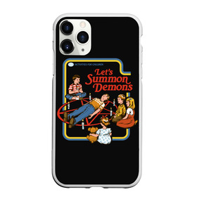 Чехол для iPhone 11 Pro матовый с принтом Lets Summon Demons в Ухте, Силикон |  | 80 е | 80s | 90 е | 90s | oldschool | retro | retrowave | stranger thing | vintage | винтаж | олдскул | ретро | ретровейв | странные дела