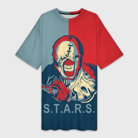 Платье-футболка 3D с принтом STAAARS в Ухте,  |  | ada wong | biohazard | game | gamer | leon | logo | mistic | nemesis | raccoon city | re2 | resident evil 2 | rpd | stars | umbrella | ада вонг | амбрелла | зомби | игра | мистика | ужасы