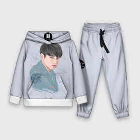 Детский костюм 3D (с толстовкой) с принтом Jeon Jungkook в Ухте,  |  | bts | gucci | jeon jungkook | k pop | korean pop | music | бтс | гуси | гучи | гуччи | кей поп | коллаб | чон чонгук