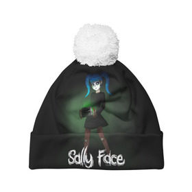 Шапка 3D c помпоном с принтом Sally Face в Ухте, 100% полиэстер | универсальный размер, печать по всей поверхности изделия | blue | diane | face | fisher | gizmo | henry | johnson | killer | larry | sally | генри | гизмо | джонсон | диана | ларри | лицо | салли | фейс | фишер