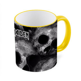 Кружка 3D с принтом Iron Maiden в Ухте, керамика | ёмкость 330 мл | бас | британия | брюс дикинсон | гитара | группа | дева | железная | метал | нико макбрэйн | рок | стив харрис | хеви | яник герс