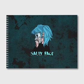 Альбом для рисования с принтом Sally Face в Ухте, 100% бумага
 | матовая бумага, плотность 200 мг. | sally face | игра | компьютерная игра | лицо | маска | протез | салли фейс | школа | шрамы
