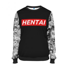 Женский свитшот 3D с принтом HENTAI в Ухте, 100% полиэстер с мягким внутренним слоем | круглый вырез горловины, мягкая резинка на манжетах и поясе, свободная посадка по фигуре | ahegao | anime | kodome | manga | senpai | аниме | анимэ | ахегао | кодоме | манга | меха | сенпай | юри | яой