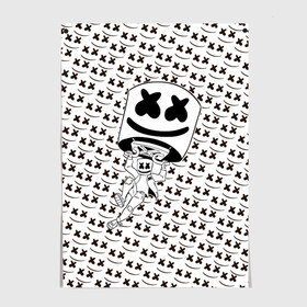 Постер с принтом Fortnite Marshmello в Ухте, 100% бумага
 | бумага, плотность 150 мг. Матовая, но за счет высокого коэффициента гладкости имеет небольшой блеск и дает на свету блики, но в отличии от глянцевой бумаги не покрыта лаком | chris comstock | electronic | fortnite | joytime iii | marshmallow | marshmello | клубная | маршмелло | маршмеллоу | фортнайт | электронная музыка