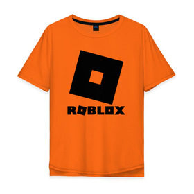 Мужская футболка хлопок Oversize с принтом ROBLOX в Ухте, 100% хлопок | свободный крой, круглый ворот, “спинка” длиннее передней части | Тематика изображения на принте: game | gamer | logo | minecraft | roblox | simulator | игра | конструктор | лого | симулятор | строительство | фигура