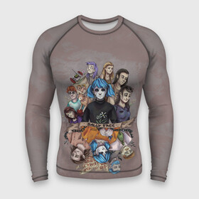 Мужской рашгард 3D с принтом Салли Фейс в Ухте,  |  | Тематика изображения на принте: sally face | загадка | лицо | протез | салли фейс | соседи | странные | тайна | ужас | фишер