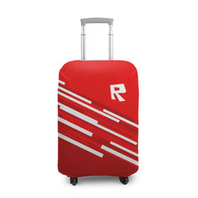 Чехол для чемодана 3D с принтом ROBLOX в Ухте, 86% полиэфир, 14% спандекс | двустороннее нанесение принта, прорези для ручек и колес | game | gamer | logo | minecraft | roblox | simulator | игра | конструктор | лого | симулятор | строительство | фигура