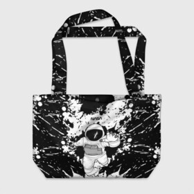 Пляжная сумка 3D с принтом NASA в Ухте, 100% полиэстер | застегивается на металлическую кнопку; внутренний карман застегивается на молнию. Стенки укреплены специальным мягким материалом, чтобы защитить содержимое от несильных ударов
 | nasa | астронавт | звезды | земля | космонавт | космос | луна | марс | наса | планета | роскосмос | созвездие | шатл