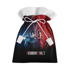 Подарочный 3D мешок с принтом Resident Evil 2 в Ухте, 100% полиэстер | Размер: 29*39 см | Тематика изображения на принте: 2 | biohazard | claire | evil | horror | raccoon | resident | survival | t virus | t вирус | выживание | зла | кеннеди | клэр | леон | обитель | раккун | редфилд | скотт | ужас