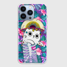 Чехол для iPhone 13 Pro с принтом Скелекот в Ухте,  |  | big | арт | крупные арты | крупные принты | сумасшедшие арты