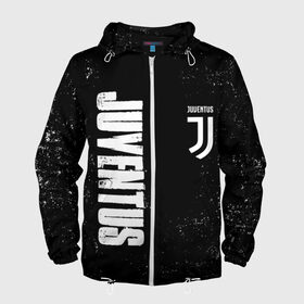Мужская ветровка 3D с принтом Juventus в Ухте, 100% полиэстер | подол и капюшон оформлены резинкой с фиксаторами, два кармана без застежек по бокам, один потайной карман на груди | 