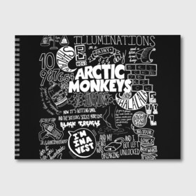 Альбом для рисования с принтом Arctic Monkeys в Ухте, 100% бумага
 | матовая бумага, плотность 200 мг. | arctic monkeys | алекс тёрнер | арктик манкиз | группы | джейми кук | инди | музыка | мэтт хелдерс | ник омэлли | постпанк | рок