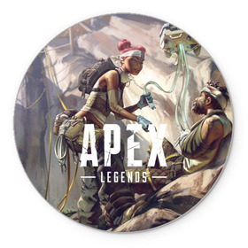 Коврик для мышки круглый APEX Legends: в Ухте, резина и полиэстер | круглая форма, изображение наносится на всю лицевую часть | 2 | 2019 | 3 | apex | game | legends | titanfall | игра | титанфолл