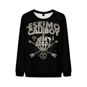 Мужской свитшот 3D с принтом Eskimo Callboy в Ухте, 100% полиэстер с мягким внутренним слоем | круглый вырез горловины, мягкая резинка на манжетах и поясе, свободная посадка по фигуре | Тематика изображения на принте: bury me in vegas | crystals | danskimo | eskimo callboy | sushi | the scene | we are the mess | группы | метал | музыка | рок | эскимо колбой