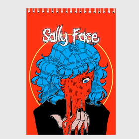 Скетчбук с принтом Sally Face (13) в Ухте, 100% бумага
 | 48 листов, плотность листов — 100 г/м2, плотность картонной обложки — 250 г/м2. Листы скреплены сверху удобной пружинной спиралью | face | fisher | larry johnson | mask | sally | sally face | sally fisher | демоны | духи | маска | призраки | салли | салли фейс | салли фишер | фейс