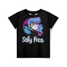 Детская футболка 3D с принтом Sally Face (15) в Ухте, 100% гипоаллергенный полиэфир | прямой крой, круглый вырез горловины, длина до линии бедер, чуть спущенное плечо, ткань немного тянется | face | fisher | larry johnson | mask | sally | sally face | sally fisher | демоны | духи | маска | призраки | салли | салли фейс | салли фишер | фейс