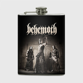 Фляга с принтом Behemoth в Ухте, металлический корпус | емкость 0,22 л, размер 125 х 94 мм. Виниловая наклейка запечатывается полностью | Тематика изображения на принте: behemoth | black metal | death metal | inferno | nergal | orion | seth | блэк метал | группы | дэт метал | метал | музыка | рок