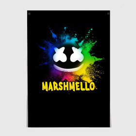 Постер с принтом Marshmello в Ухте, 100% бумага
 | бумага, плотность 150 мг. Матовая, но за счет высокого коэффициента гладкости имеет небольшой блеск и дает на свету блики, но в отличии от глянцевой бумаги не покрыта лаком | alone | beautiful now | disc | dj | jockey | marshmallow | американский | диджей | дискотека | маршмэллоу | продюсер