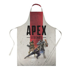 Фартук 3D с принтом APEX LEGENDS (Titanfall) в Ухте, 100% полиэстер | общий размер — 65 х 85 см, ширина нагрудника — 26 см, горловина — 53 см, длина завязок — 54 см, общий обхват в поясе — 173 см. Принт на завязках и на горловине наносится с двух сторон, на основной части фартука — только с внешней стороны | apex | apexlegends | battle | fall | legends | online | robot | royale | titan | titanfall | апекс | битва | игра | игры | королевская | легенд | легендс | легенды | лого | меха | мехи | онлайн | роботы | символ | титанфол | шутер