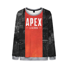 Мужской свитшот 3D с принтом APEX LEGENDS (Titanfall) в Ухте, 100% полиэстер с мягким внутренним слоем | круглый вырез горловины, мягкая резинка на манжетах и поясе, свободная посадка по фигуре | Тематика изображения на принте: apex | apexlegends | battle | fall | legends | online | robot | royale | titan | titanfall | апекс | битва | игра | игры | королевская | легенд | легендс | легенды | лого | меха | мехи | онлайн | роботы | символ | титанфол | шутер