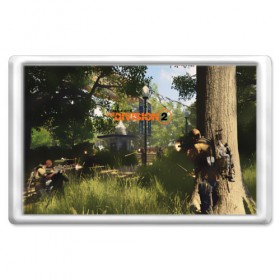 Магнит 45*70 с принтом Tom Clancy`s The Division в Ухте, Пластик | Размер: 78*52 мм; Размер печати: 70*45 | division | the division | the division 2 | tom clancys the division 2 | агенты | бандиты | белый дом | вашингтон | война | разруха | солдаты | турель