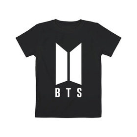 Детская футболка хлопок с принтом BTS SUGA в Ухте, 100% хлопок | круглый вырез горловины, полуприлегающий силуэт, длина до линии бедер | Тематика изображения на принте: bangtan boys | bt21 | bts | bts army | bts stickers | j hope | jimin | jin | jungkook | k pop | rap monster | rapmon | suga | v | бтс | корея | стикеры bts